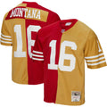 San Francisco 49ers Joe Montana Mitchell & Ness Scarlet/Gold 1990 Split Legacy Replica Jersey