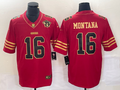 Men's San Francisco 49ers Joe Montana #16 Scarlet Vapor F.U.S.E. Limited jersey