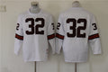 Men's Cleveland Browns Jim Brown Mitchell & Ness White Legacy Replica Player Jersey1