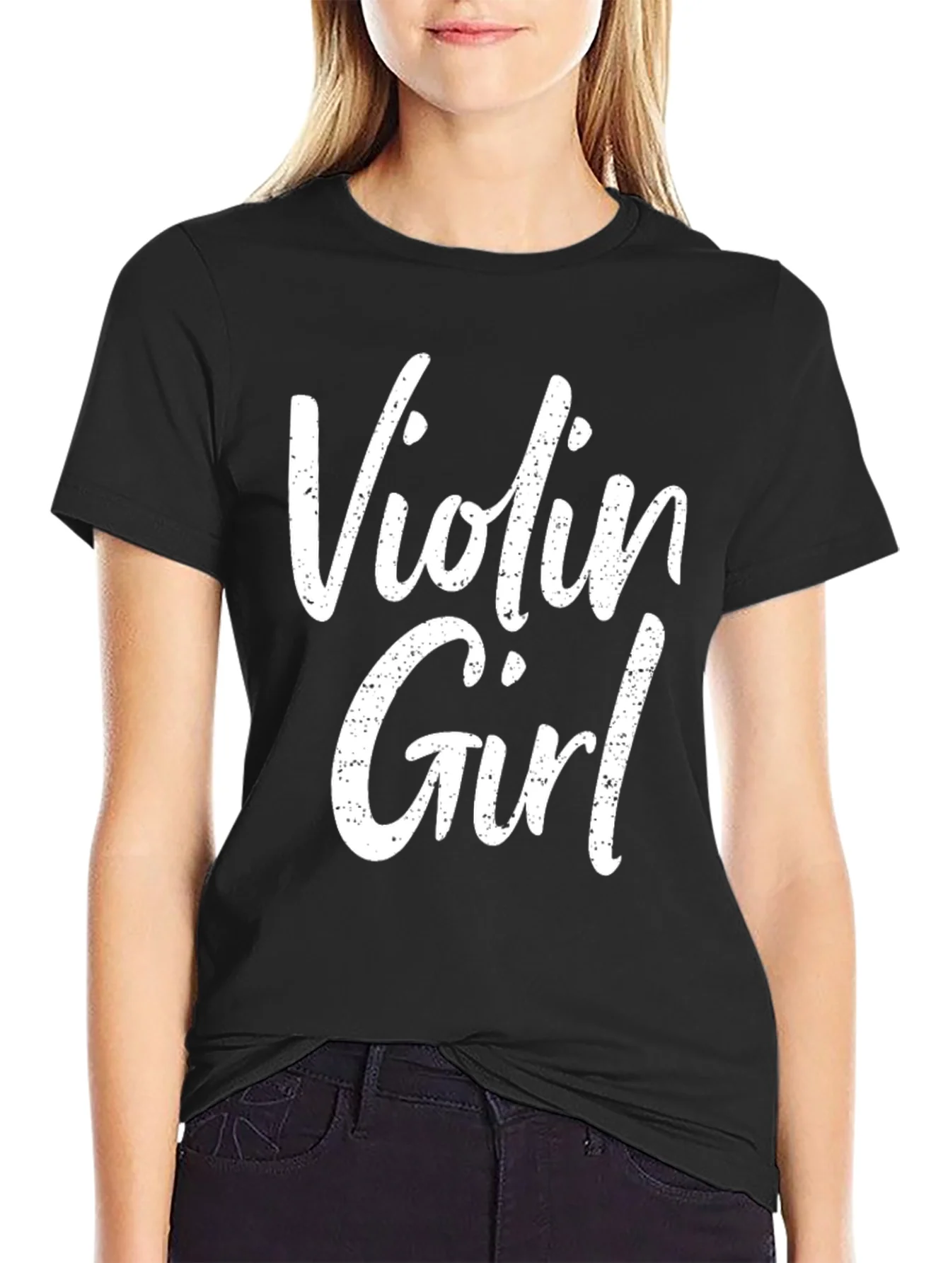 Violin Girl T-Shirt - Music Lover Tee