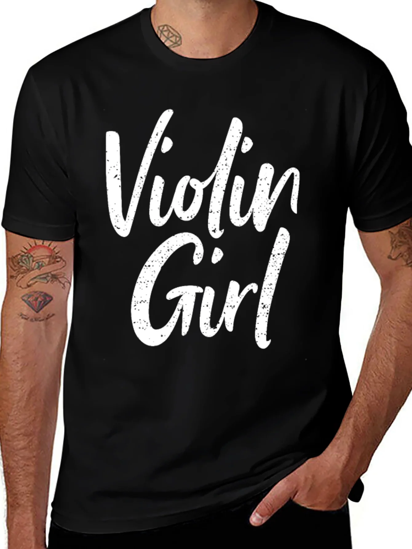 Violin Girl T-Shirt - Music Lover Tee