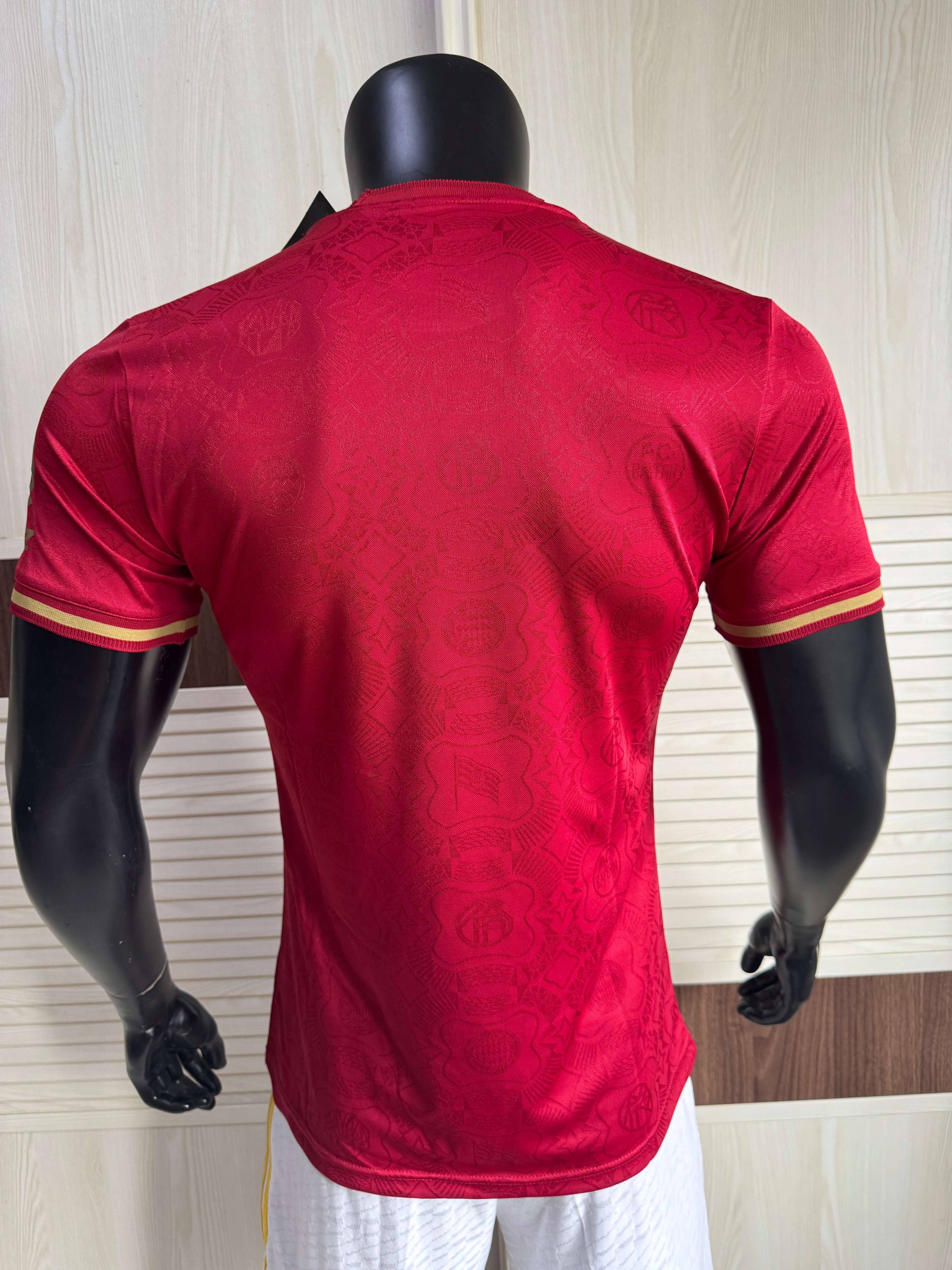 Bayern red 125th anniversary commemorative edition player version jersey