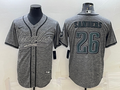Men's Philadelphia Eagles Miles Sanders #26 Gray Player jersey Joint Edition