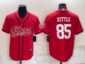 Men's San Francisco 49ers George Kittle #85 Red Game jersey Joint Edition