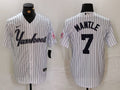 Men's New York Yankees Mickey Mantle White Replica Player jersey