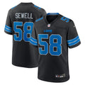 Detroit Lions Penei Sewell Black 2nd Alternate Game Jersey