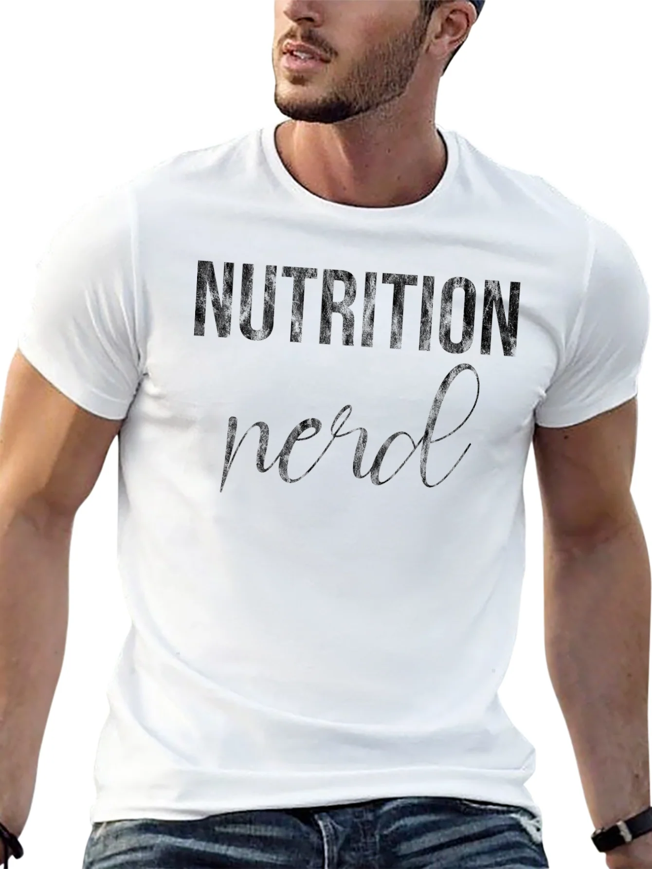 Nutrition Nerd Black T-Shirt Graphic Tee
