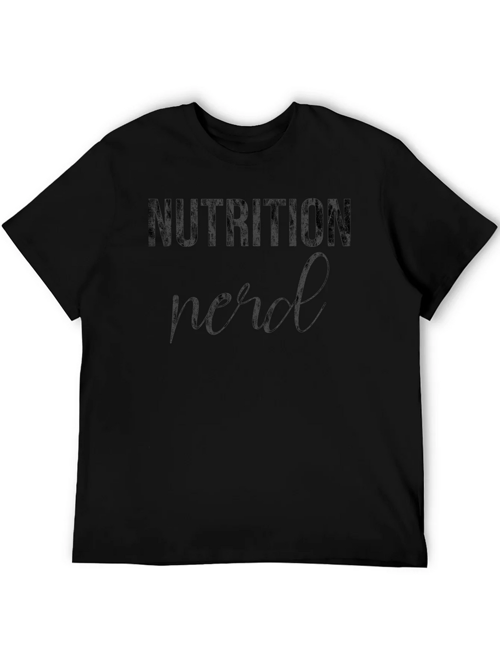 Nutrition Nerd Black T-Shirt Graphic Tee