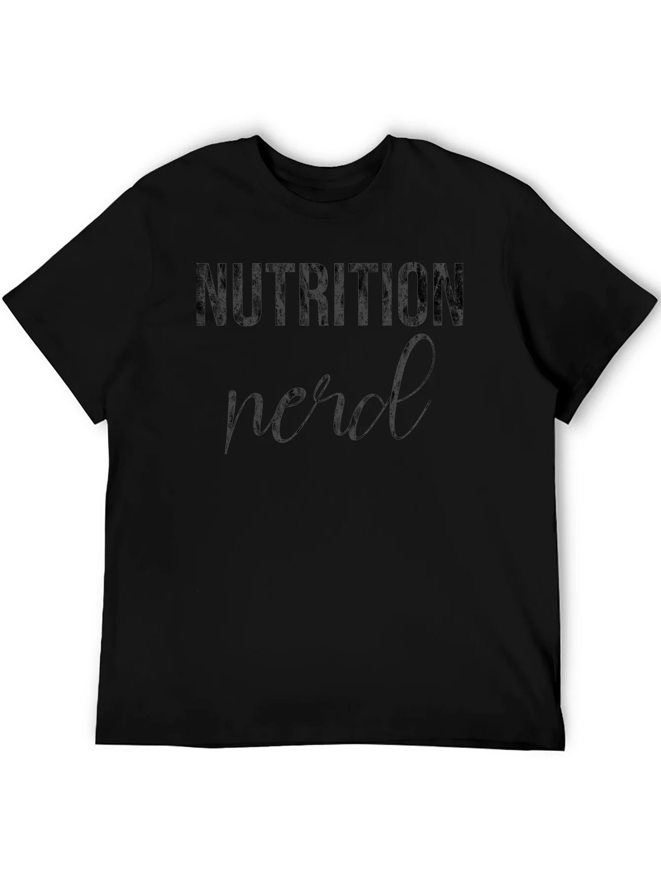 Nutrition Nerd Black T-Shirt Graphic Tee