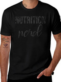 Nutrition Nerd Black T-Shirt Graphic Tee