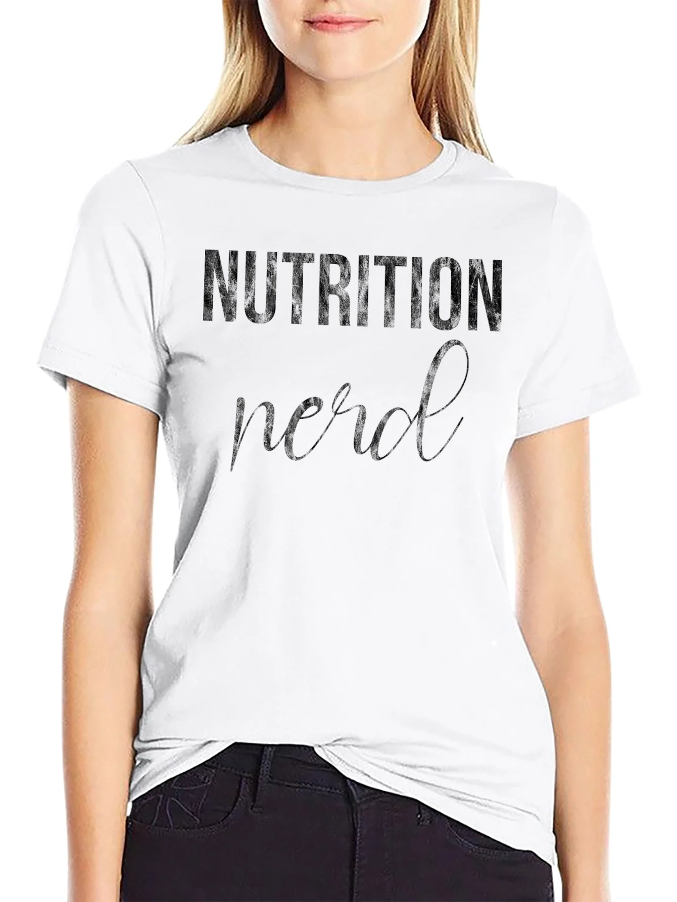 Nutrition Nerd Black T-Shirt Graphic Tee