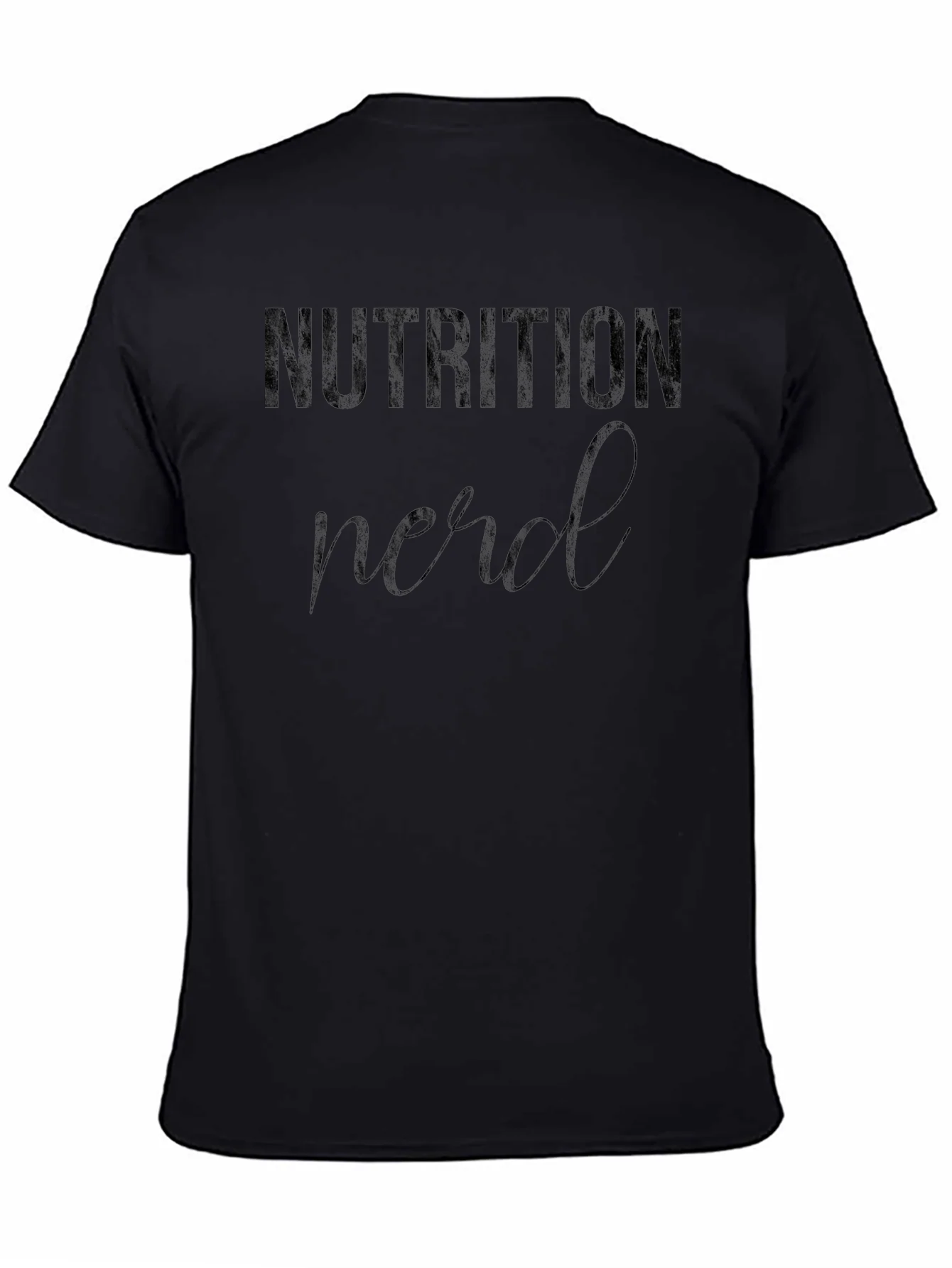 Nutrition Nerd Black T-Shirt Graphic Tee