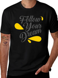 Follow Your Dream Graphic Tee - Black T-Shirt