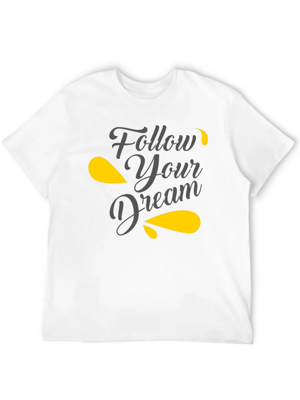 Follow Your Dream Graphic Tee - Black T-Shirt