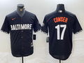 Men's Baltimore Orioles Colton Cowser #17 Black City Connect Replica Player jersey