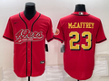 Men's San Francisco 49ers Christian McCaffrey #23 Red Player jersey Joint Edition