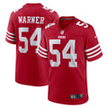 San Francisco 49ers Fred Warner Scarlet Team Game Player Jersey