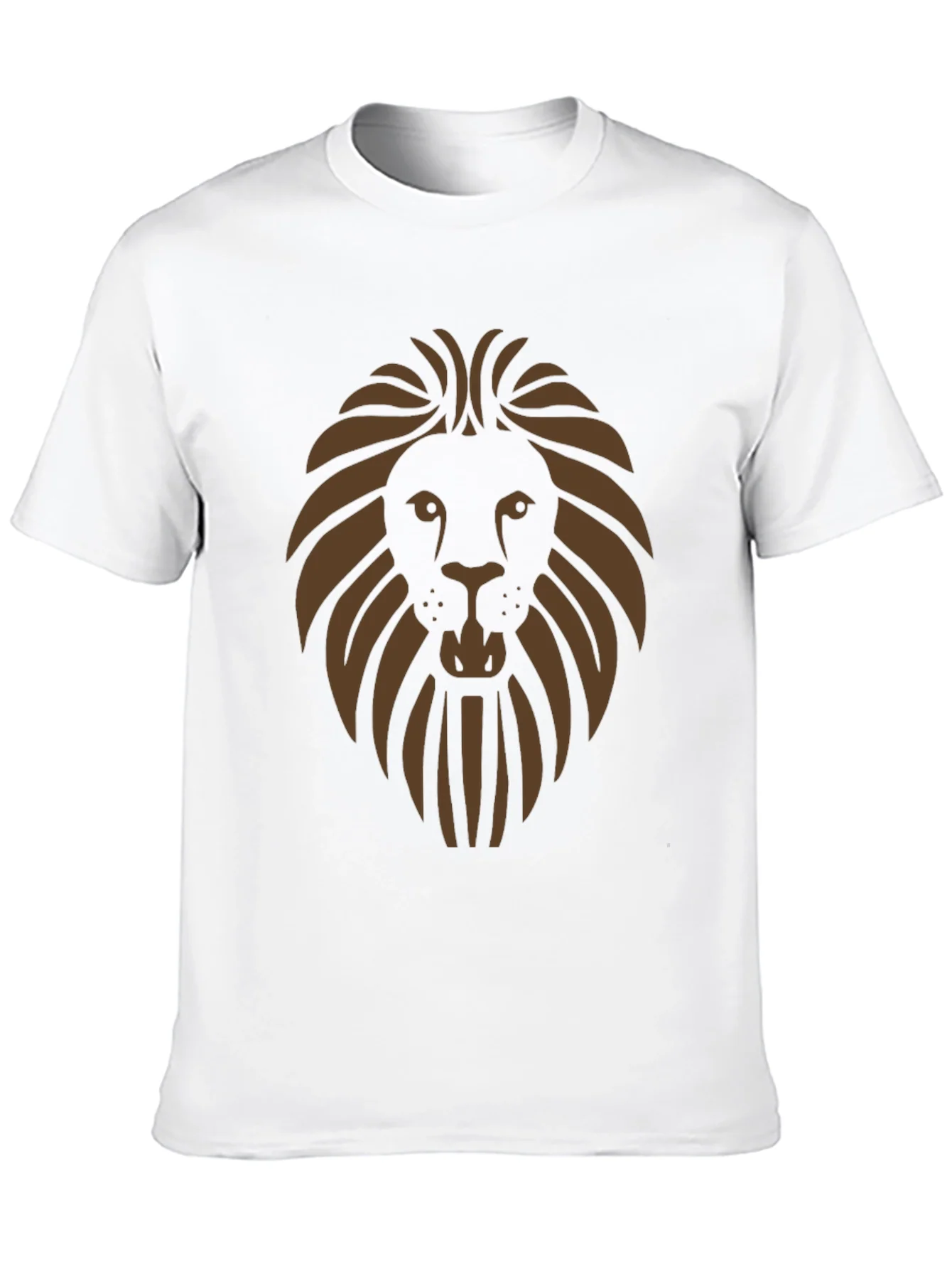 Lion Graphic Print Mens Black T-Shirt