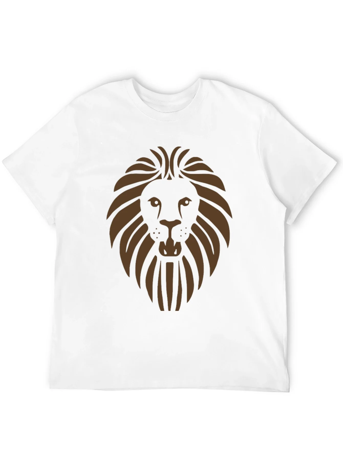 Lion Graphic Print Mens Black T-Shirt