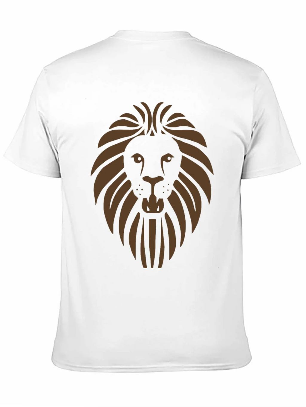 Lion Graphic Print Mens Black T-Shirt