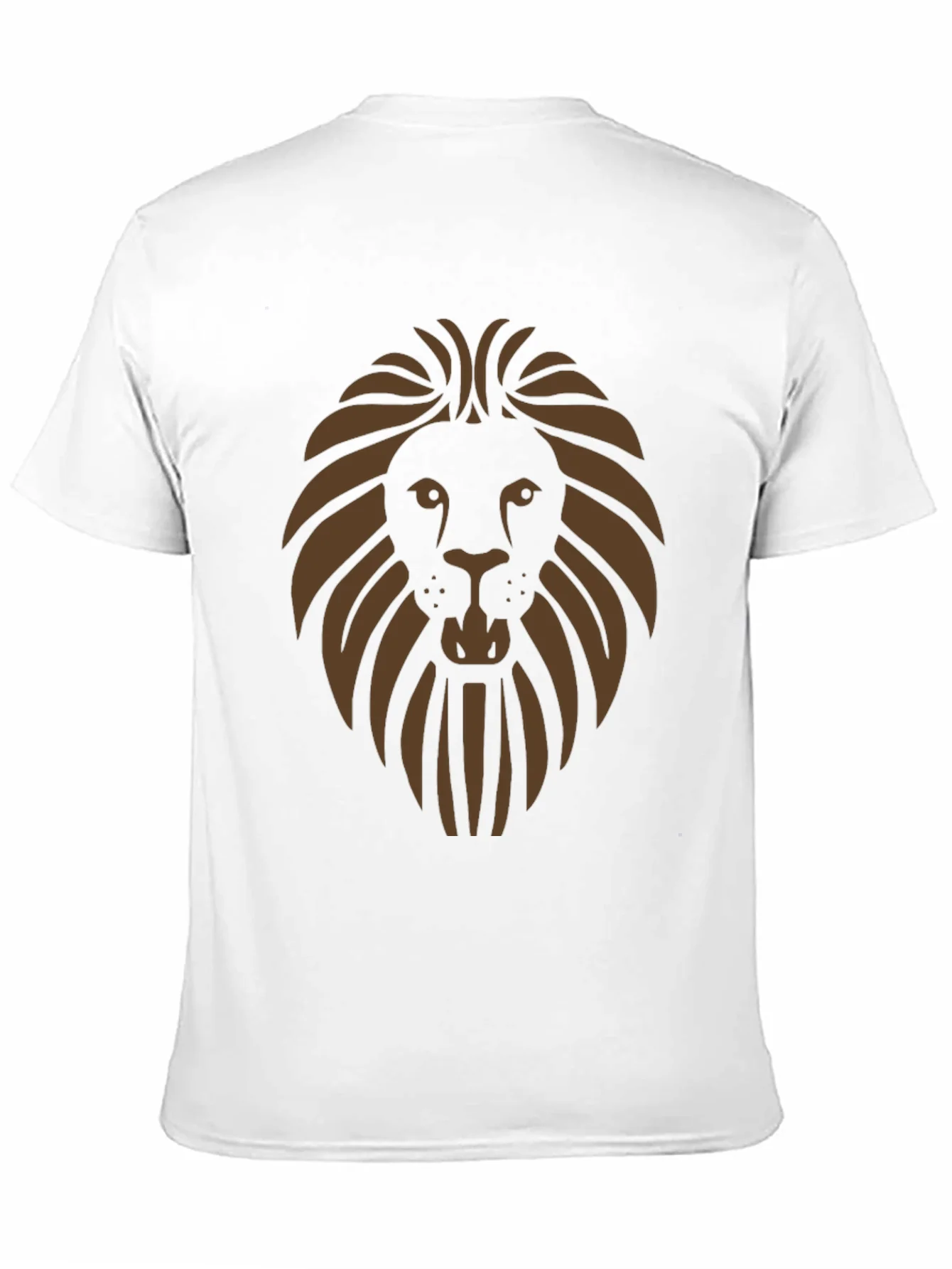 Lion Graphic Print Mens Black T-Shirt