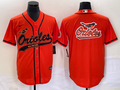 Men's Baltimore Orioles Orange Replica Team jersey Joint Edition