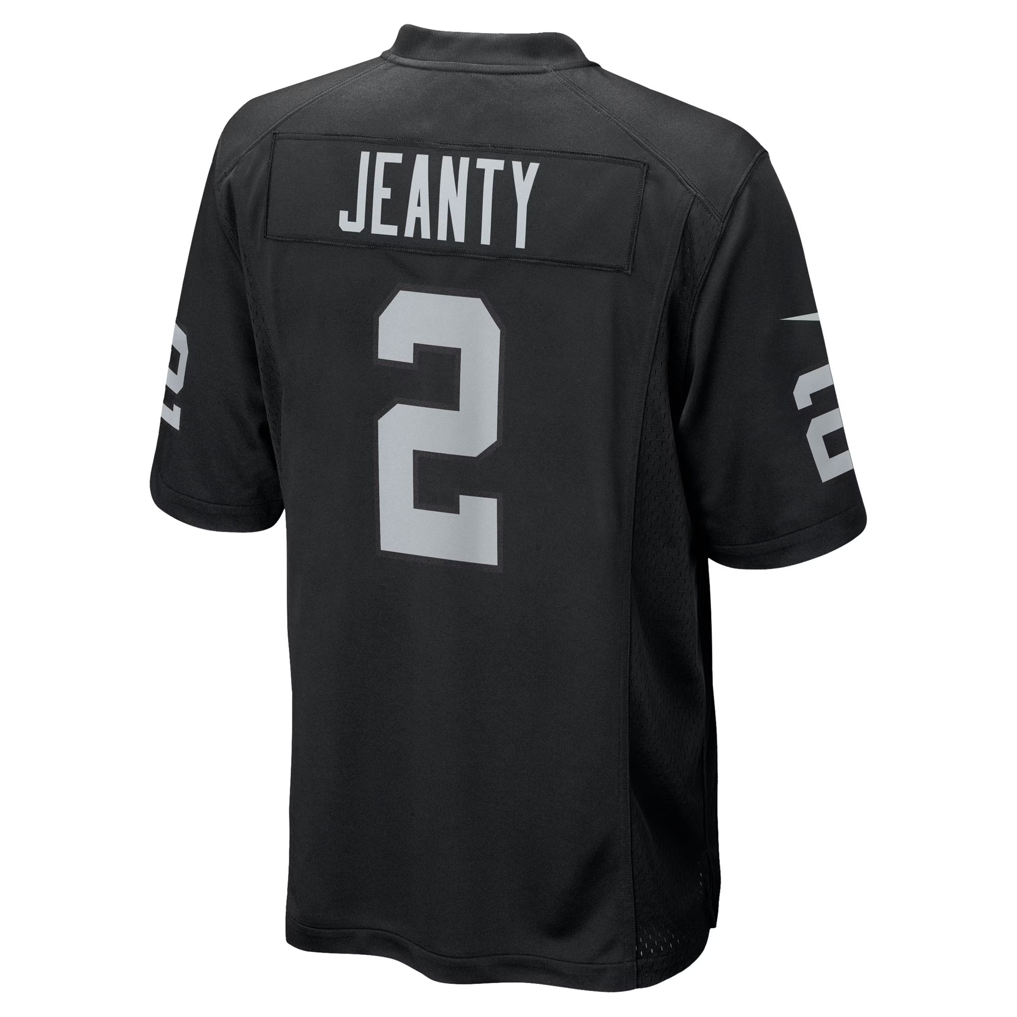 Las Vegas Raiders Ashton Jeanty Black 2025 NFL Draft First Round Pick Game Jersey
