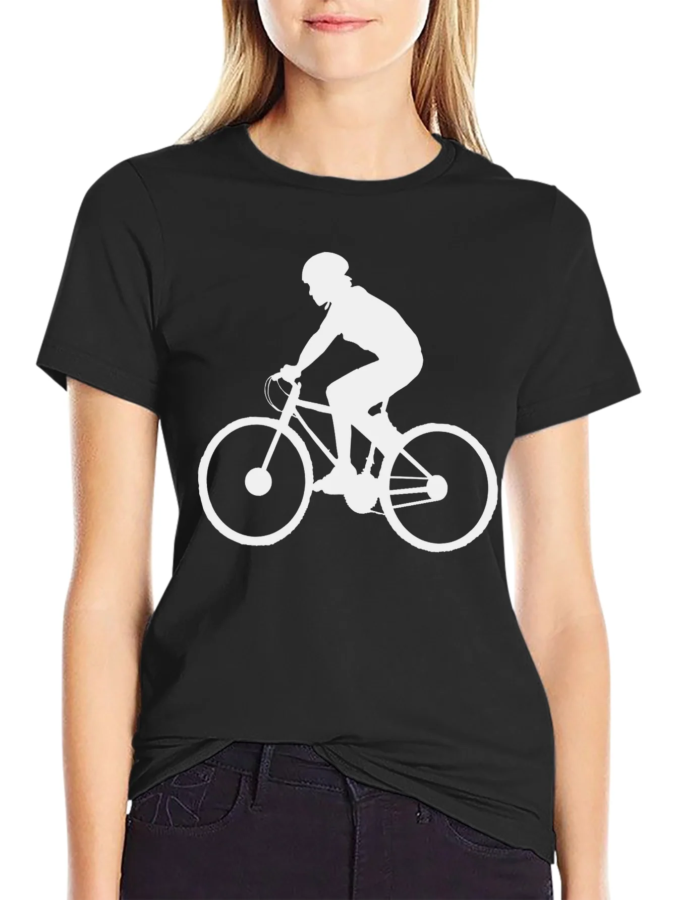Cyclist Silhouette Graphic Tee