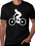 Cyclist Silhouette Graphic Tee