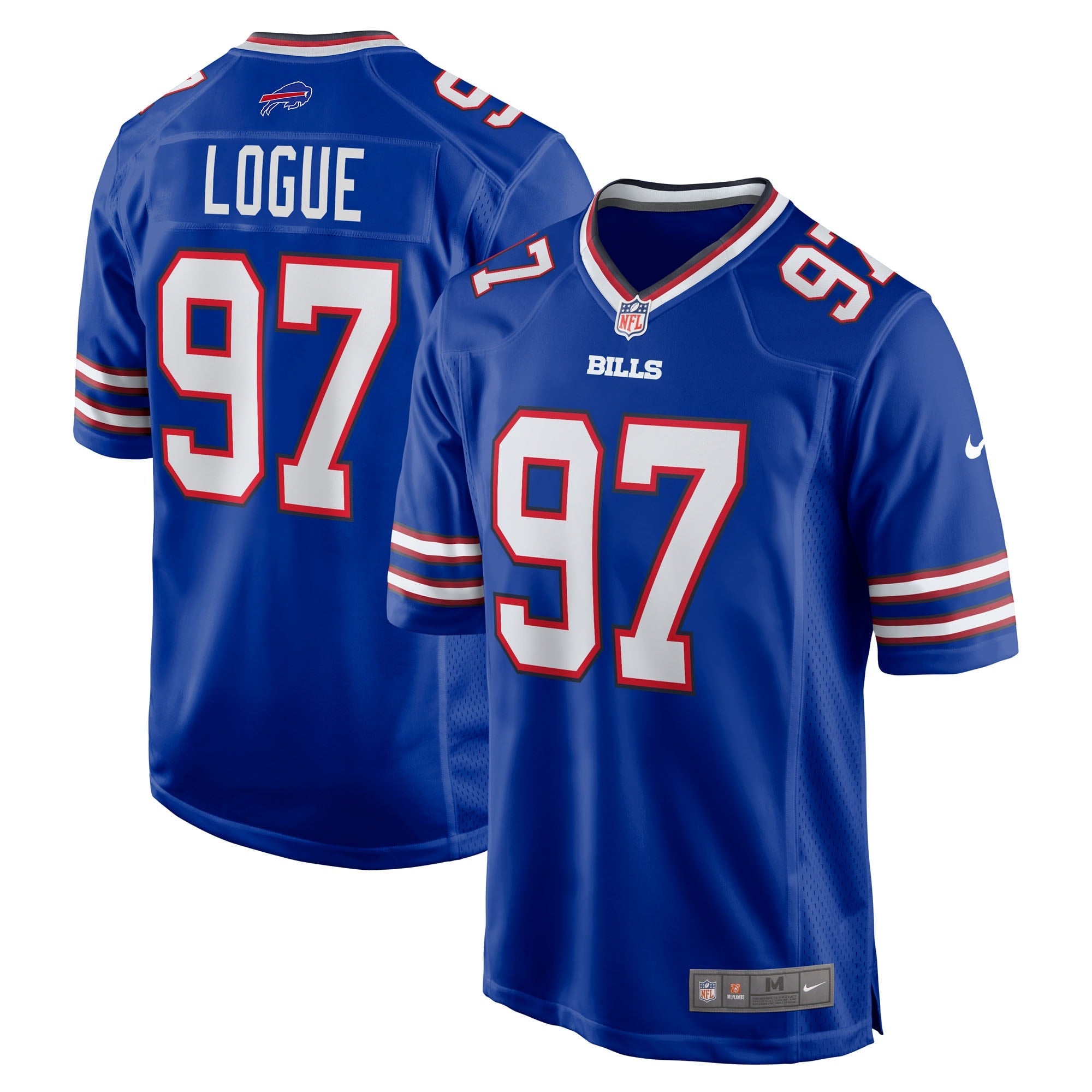 Buffalo Bills Zion Logue Royal Team Game Jersey