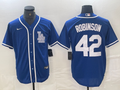 Men's Los Angeles Dodgers Jackie Robinson #42 Blue Limited Player jersey