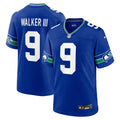 Seattle Seahawks Kenneth Walker III Royal Throwback Player Game Jersey