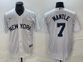 Men's New York Yankees Mickey Mantle #7 White Limited jersey