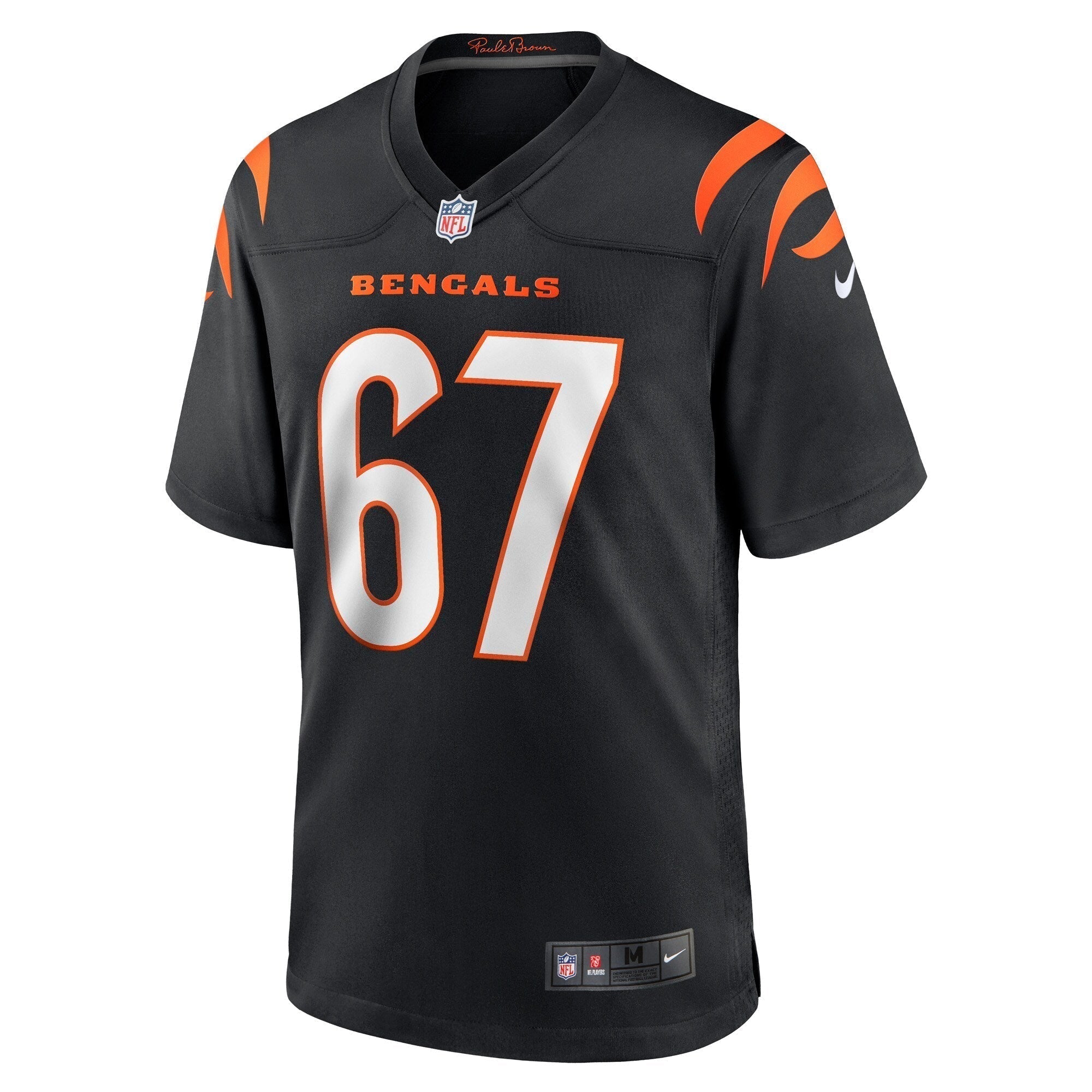 Cordell Volson Cincinnati Bengals Nike Game   Jersey - Black