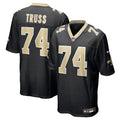 New Orleans Saints Xavier Truss Black Team Game Jersey