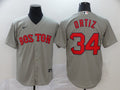 Men's Boston Red Sox David Ortiz #34 Gray Replica Baseball jersey