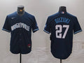 Men's Chicago Cubs Seiya Suzuki #27 Navy City Connect Limited Player jersey