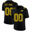 Custom1 Buffalo Bills Leopard Print Fashion Vapor Limited Jersey1 Black Stitched American Football Jerseys