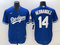 Men's Los Angeles Dodgers Enrique Hernandez #14 Blue Replica Baseball jersey