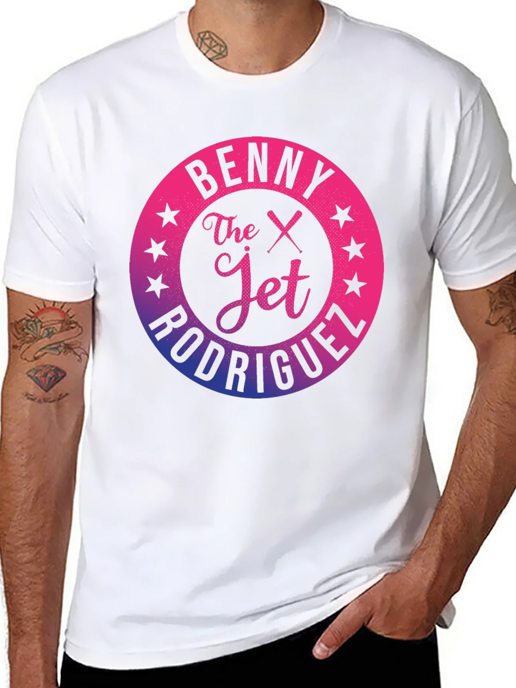 Benny The Jet Rodriguez Gradient Graphic T-Shirt
