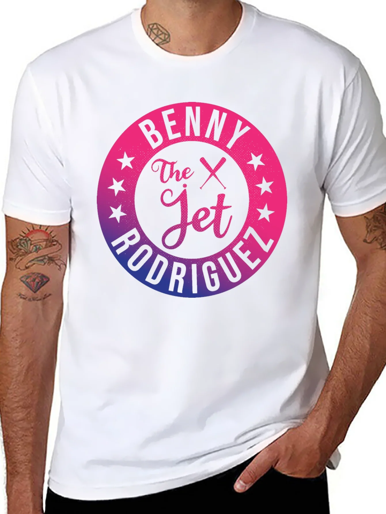 Benny The Jet Rodriguez Gradient Graphic T-Shirt