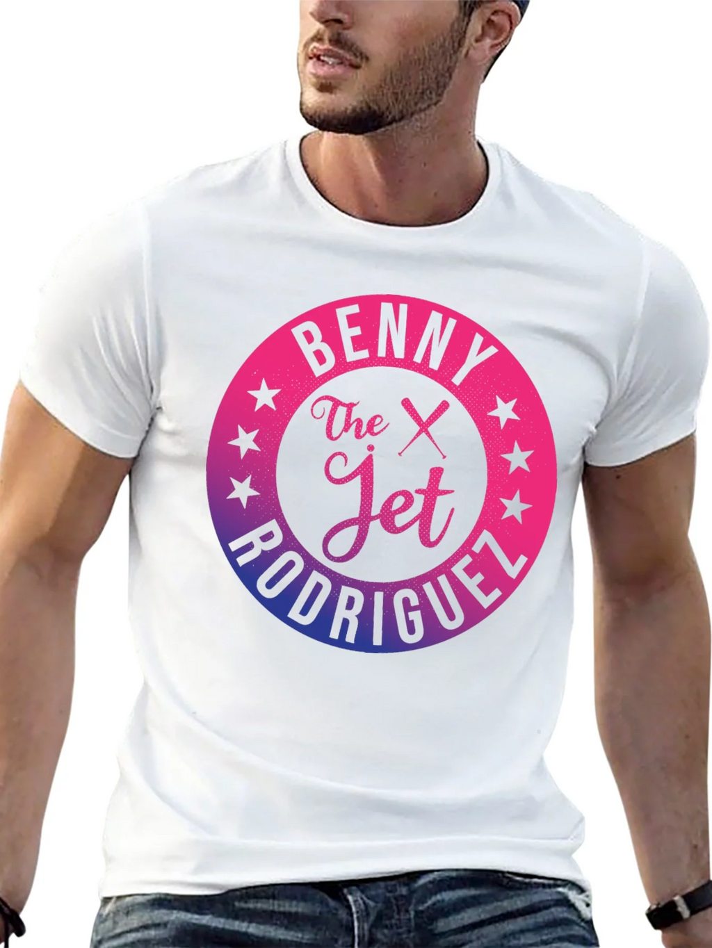 Benny The Jet Rodriguez Gradient Graphic T-Shirt