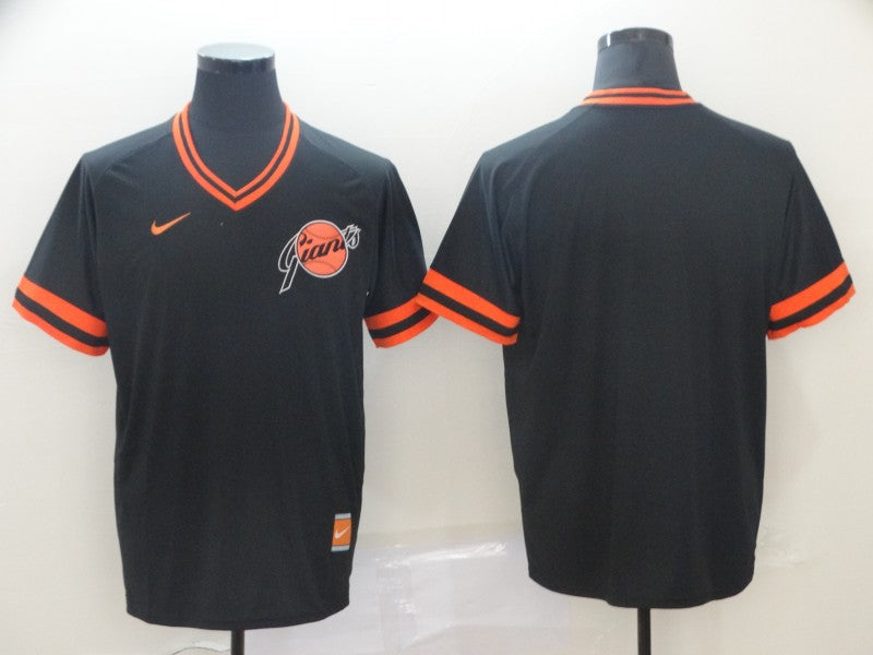 Men's San Francisco Giants Black Replica Blank jersey