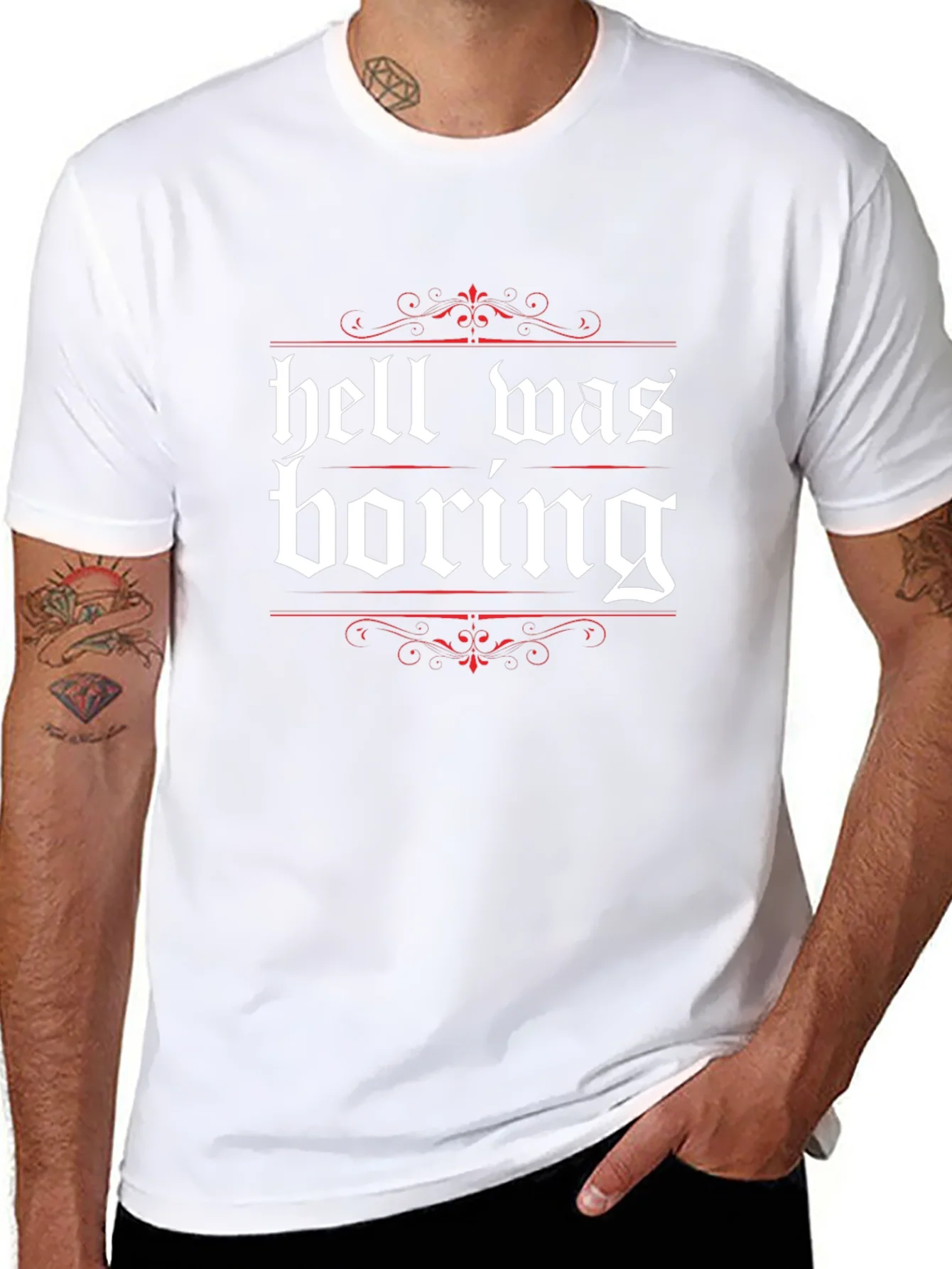 Hell Was Boring Graphic Tee