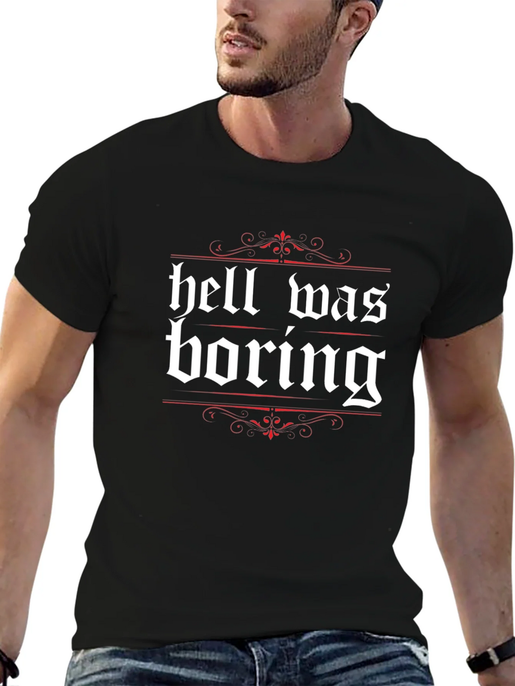 Hell Was Boring Graphic Tee