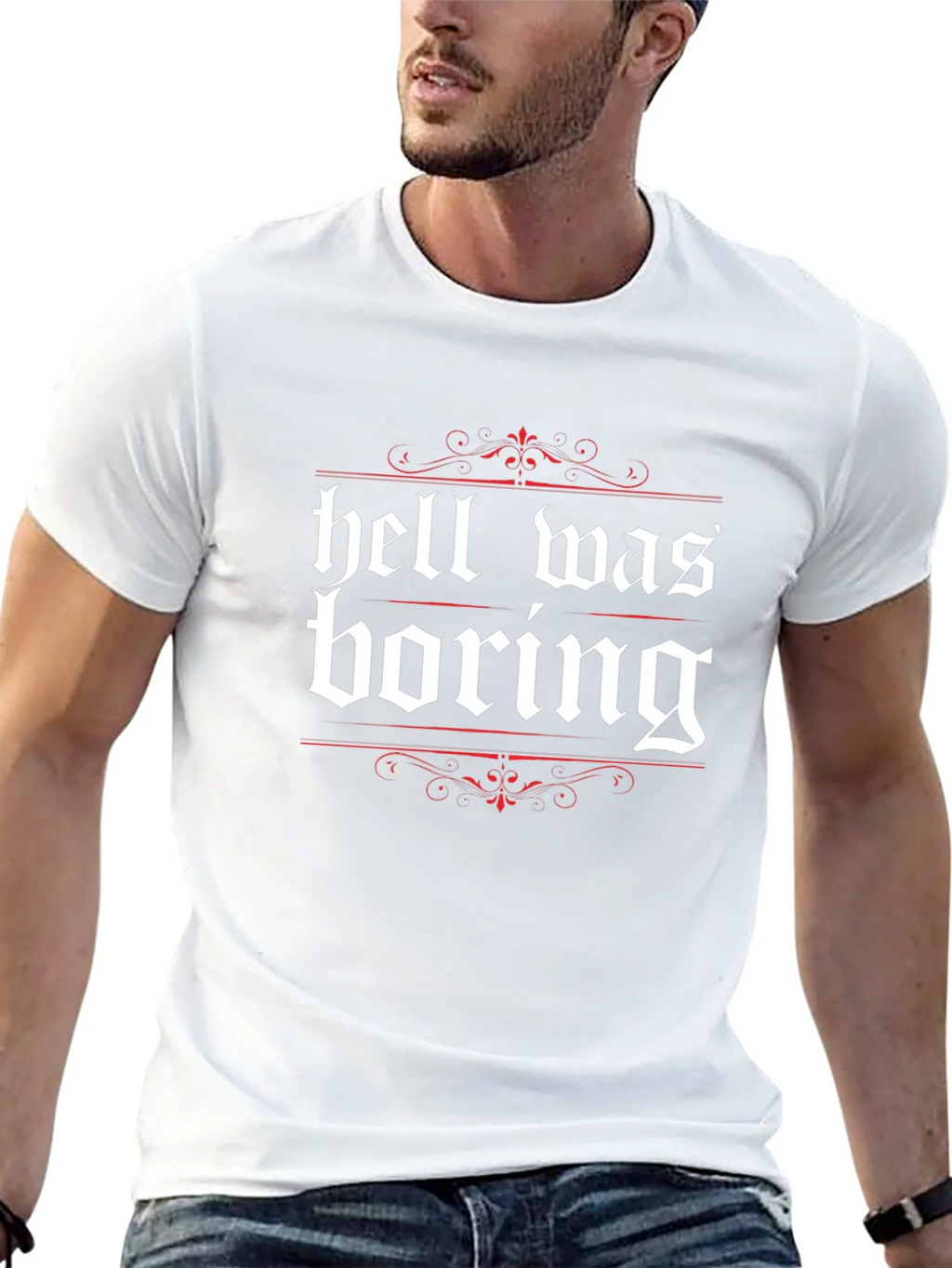 Hell Was Boring Graphic Tee