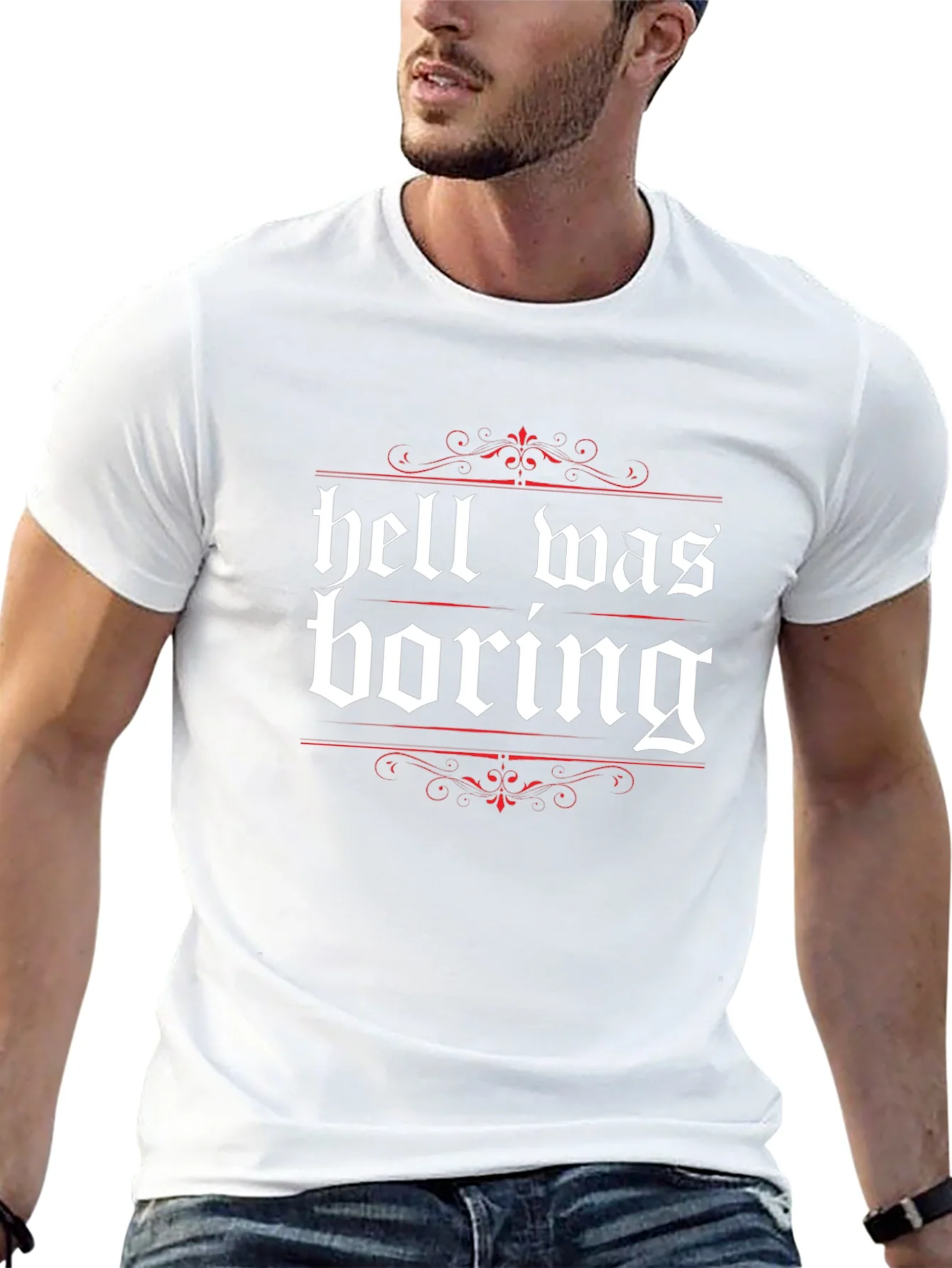 Hell Was Boring Graphic Tee