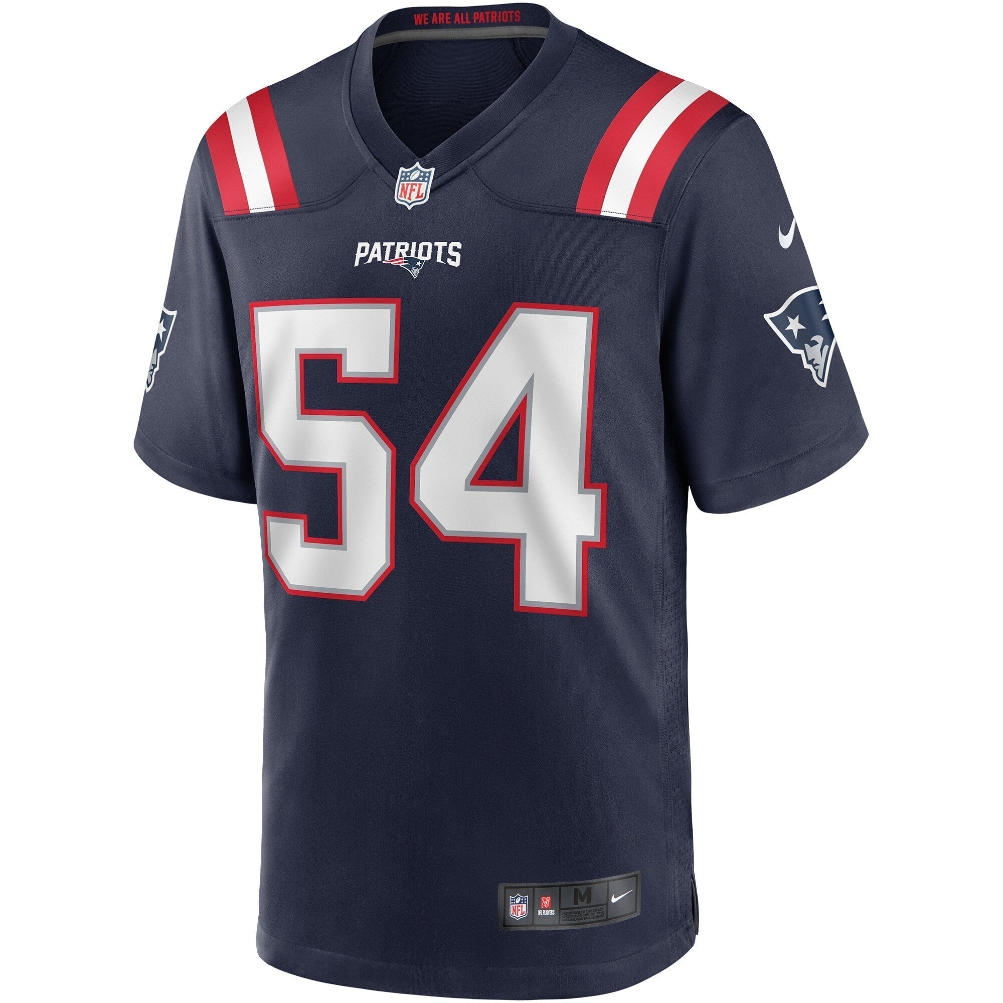 Tedy Bruschi New England Patriots Nike Game Retired   Jersey - Navy