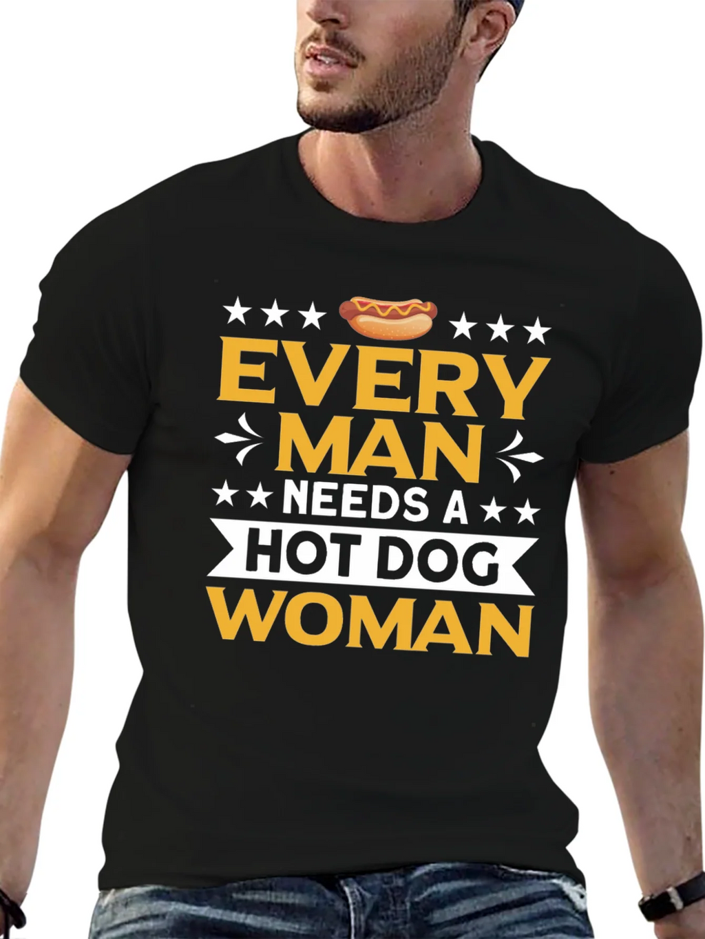 Funny Every Man Needs a Hot Dog T-Shirt