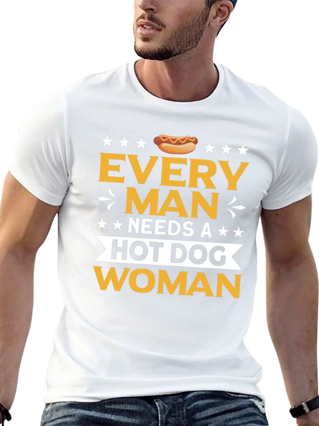 Funny Every Man Needs a Hot Dog T-Shirt